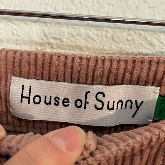 House of Sunny The fades corduroy high waisted pink pants Bohemian Artsy Gypsy - Picture 8 of 10